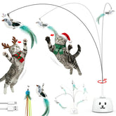 Catpick joy 360° spin bird toy shown on surface for interactive indoor play