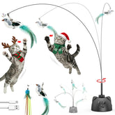 Catpick joy 8cm suction base grips smooth surface for steady indoor play.