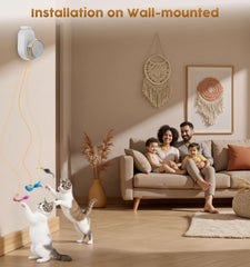 Catpick toy mouse wand enables interactive chase and exercise