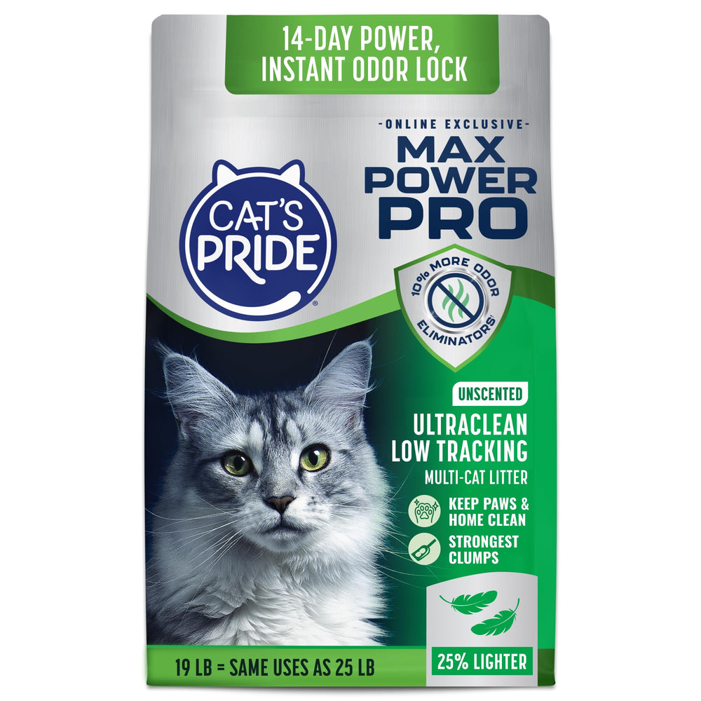 Cat's Pride Max Power Pro Ultraclean bag shown for easy handling and storage