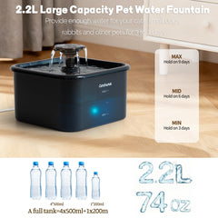 Catsfoutek four-layer filtration reduces odors and debris