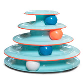 Catstages Chase Meowtain four-tier toy top view for indoor cat enrichment