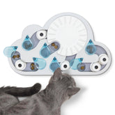 Catstages Nina Ottosson Rainy Day Puzzle hero in action keeps indoor cats mentally engaged.