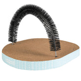 Catstages Scratch & Groom with removable curved brush enables self-grooming and nail care.