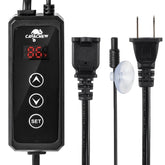 CAVACHEW dimming thermostat front display shows set and ambient temperature for precise control.