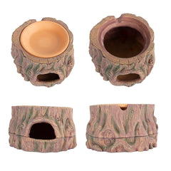 CAVACHEW humidity dish integrated into habitat to support moisture