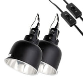 CAVACHEW reptile light fixture with dual lamps for efficient heat and UVB in terrariums.