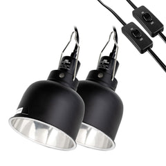 CAVACHEW reptile light fixture with dual lamps for efficient heat and UVB in terrariums.