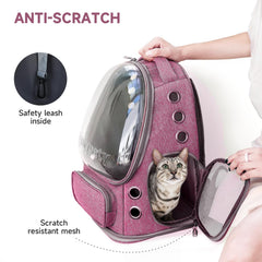 Cawypety scratch-resistant shell and breathable mesh protect pet and gear