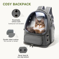 Cawypety spacious interior for cat to turn around comfortably.