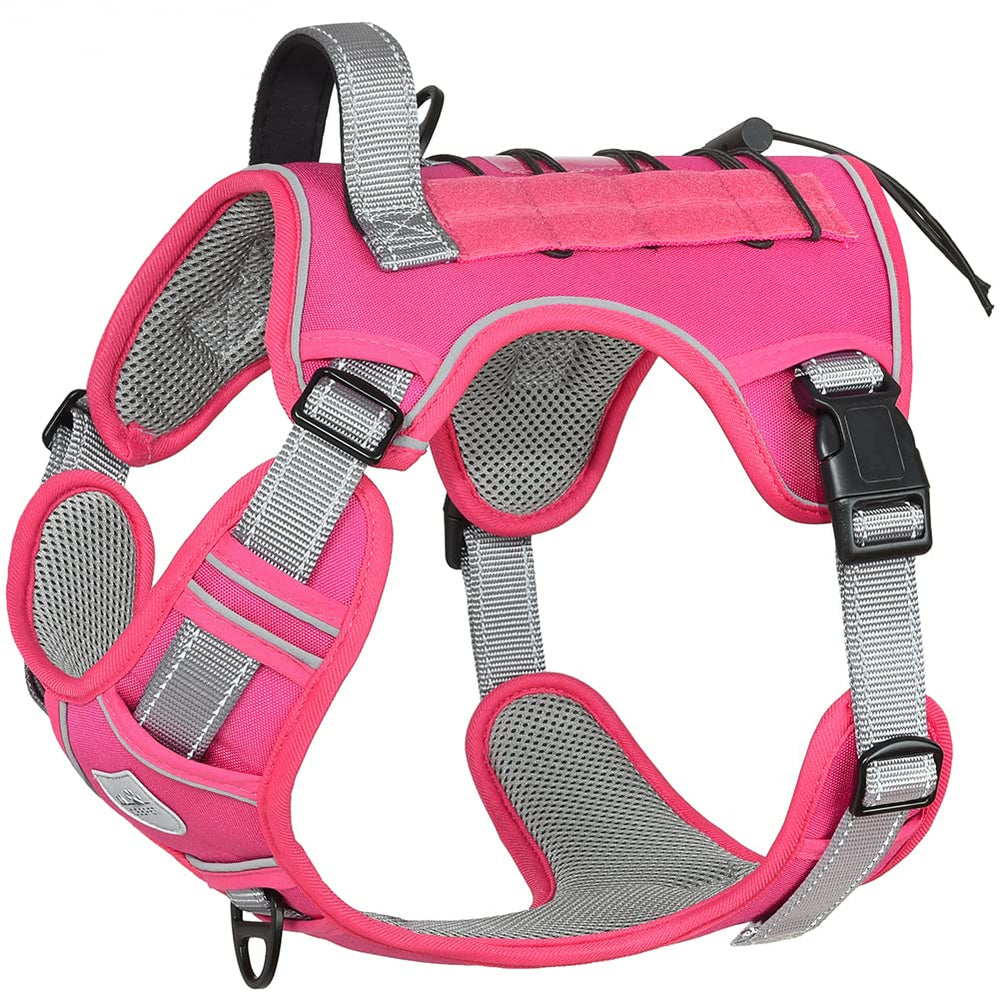 CBBPET tactical harness front view with no-pull control for training