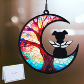CCiaga DIY dog angel memorial suncatcher catching sunlight for a warm display