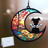 CCiaga dog memorial suncatcher with sunflowers brightens windows and memories