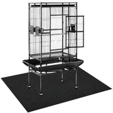 CebraBounze bird cage mat 35x47 protects floors from spills and messes.