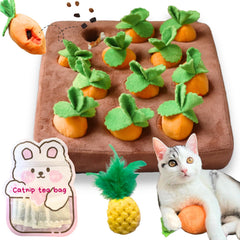 CECE PAW carrot toy with squeaker for active indoor play