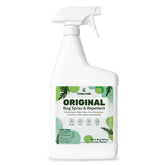Cedarcide Original Bug Spray bottle close-up showing natural cedar oil formula for repelling pests around home.