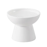 CEEFU elevated ceramic cat water bowl supports comfortable drinking height