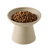 CEEFU extrawide elevated cat bowl with wide mouth supports whisker comfort during meals