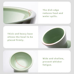 CEEFU water bowl deeper design promotes easy drinking.