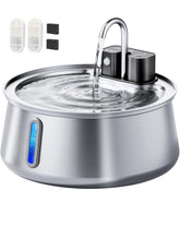 CEESC cordless cat water fountain with 4L tank, ideal for multiple pets.