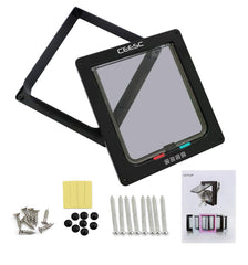 CEESC extra large cat door in open mode enabling easy pet access
