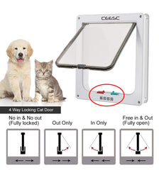 CEESC Extra Large Cat Door weatherproof seal protects against rain