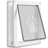 CEESC large dog door flap open for easy pet access up to 100 lb