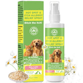 CeliAeh hot spot relief spray bottle shown for quick pet soothing