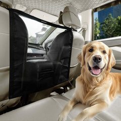 CEMZENFIX dog car barrier front view demonstrates quick-fit, secure attachment for safer drives.