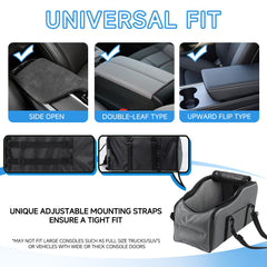 Center Console Dog Seat front pillow support for restful posture