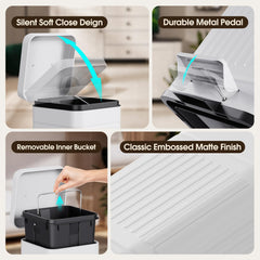 CEROELDA pedal soft-close system reduces noise during use