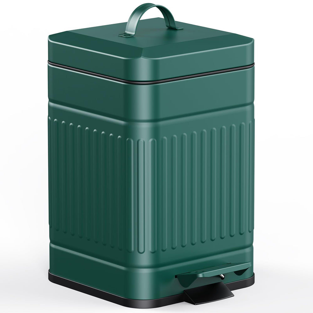 CEROELDA small trash can with lid shows soft close for quiet operation