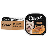 Cesar Classic Loaf in Sauce packaging shows real chicken for a protein-forward meal.