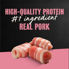 Close-up of Cesar Classic Loaf in Sauce Bacon & Egg texture highlighting tender loaf aroma