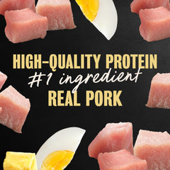 Cesar Home Delights sausage flavor with egg cheese sauce easy-peel lid in view