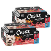 Cesar Loaf Topper Bacon Feast rotisserie chicken tray with protein-rich flavor.