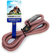 Cesar Millan Slip Lead Leash close-up of durable nylon and heat-sealed handle for safe training