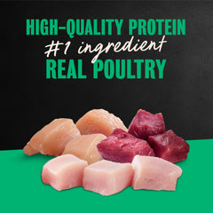Cesar Poultry Lovers real poultry ingredient close-up highlights high-protein option