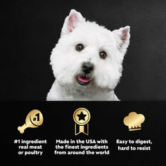 Cesar Filet Mignon Loaf in Sauce tray, tender protein for adult dogs.