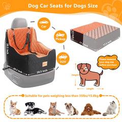 CESOO dog car seat side view highlighting secure fit on a front or rear seat for safe road trips
