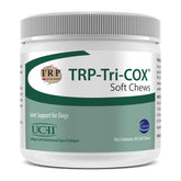 Ceva TRP-Tri-COX Soft Chews bottle promotes joint support for dogs