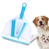 CHANHOO pet hair removal brush with dustpan full kit for quick cleanup.