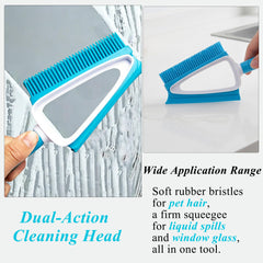 CHANHOO soft rubber bristles clean sofa surfaces without damage.