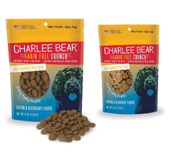 Charlee Bear bacon blueberry crunchy treats for training rewards