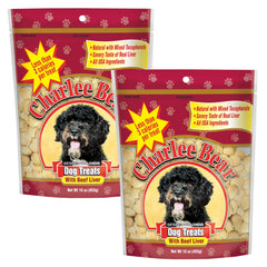 Charlee Bear Original Crunch beef liver close-up showing tasty, low-calorie rewards for training