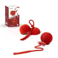 Cheerble Wicked Ball Duo2 front view shows an engaging indoor play for active cats