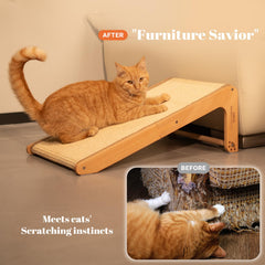 CHEERHOME PETS flat ramp with sisal surface for scratching.