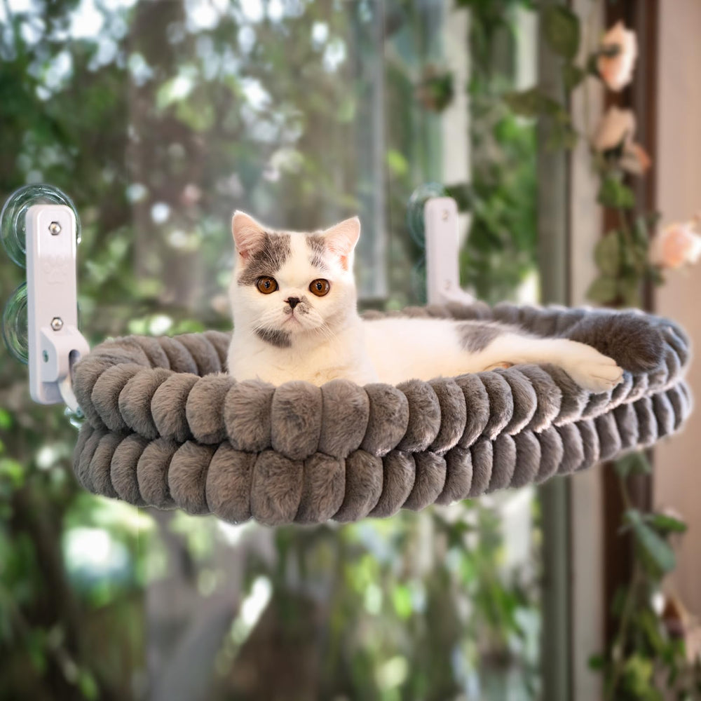 CHEERPALS cat window perch folded for space-saving storage.