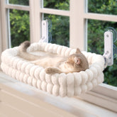 CHEERPALS Cat Window Perch main view shows sturdy, space-saving window bed.