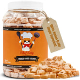 Chef Kitty freeze-dried salmon cat treats packshot, high-protein snack for pets
